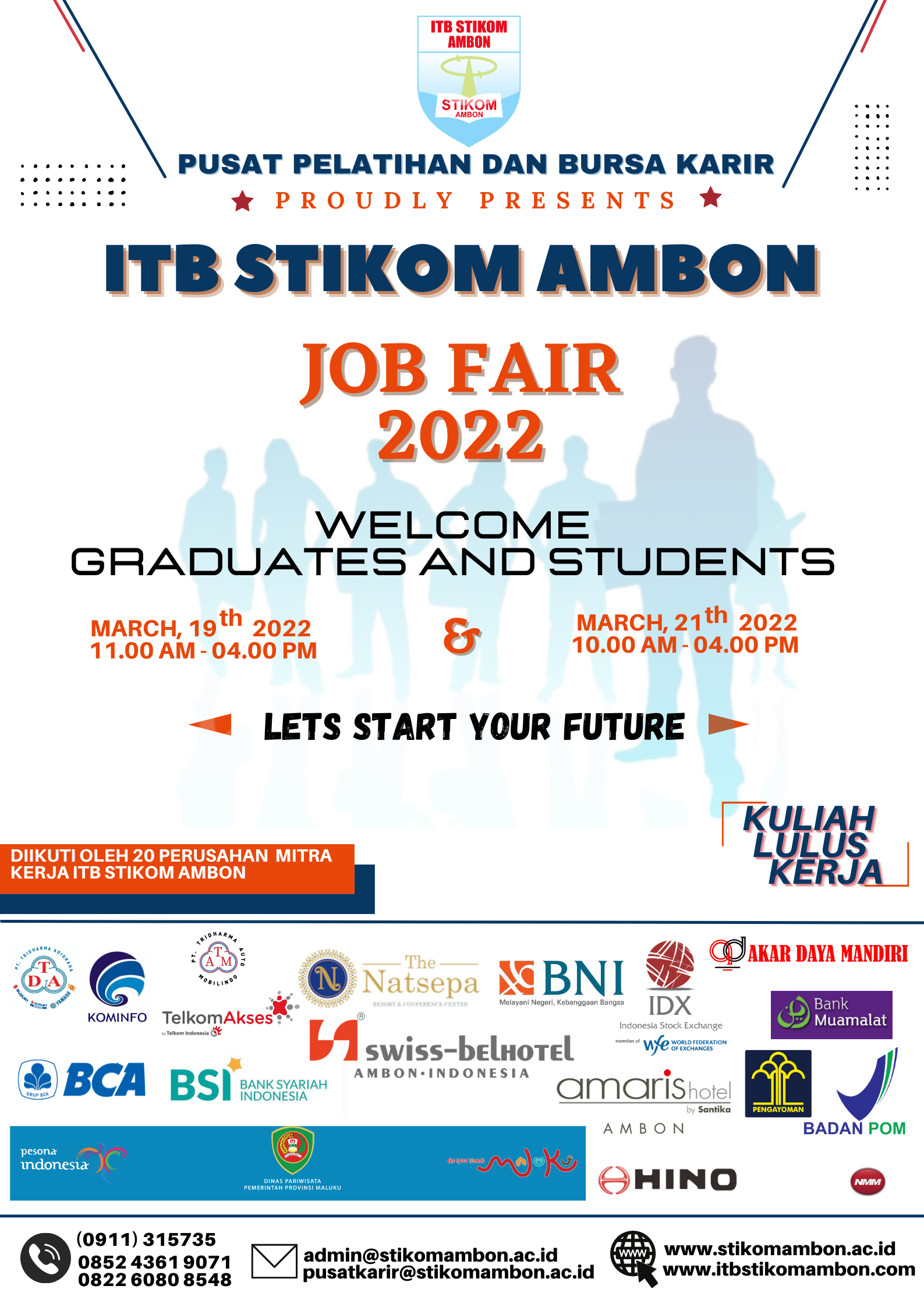 spanduk selamat datang job fair
