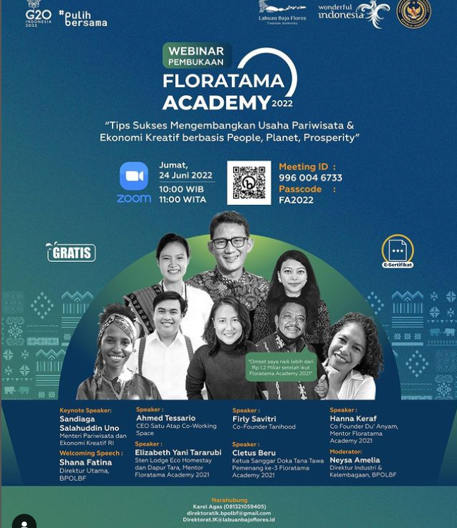 Webinar Pembukaan Floratama Academy 2022