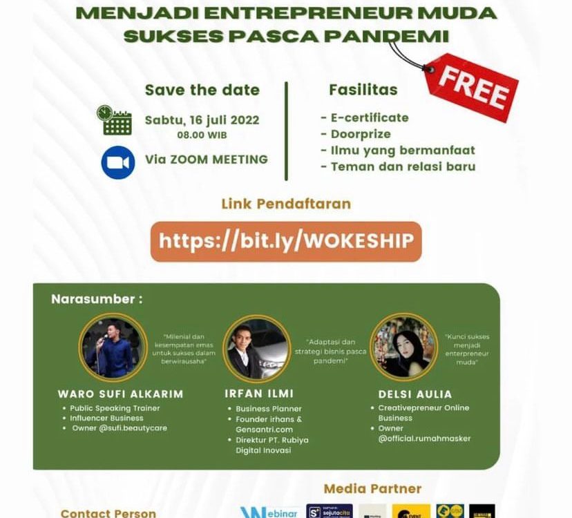 Wokeship (Workshop Entrepreneurship) bersama KMIK Jakarta