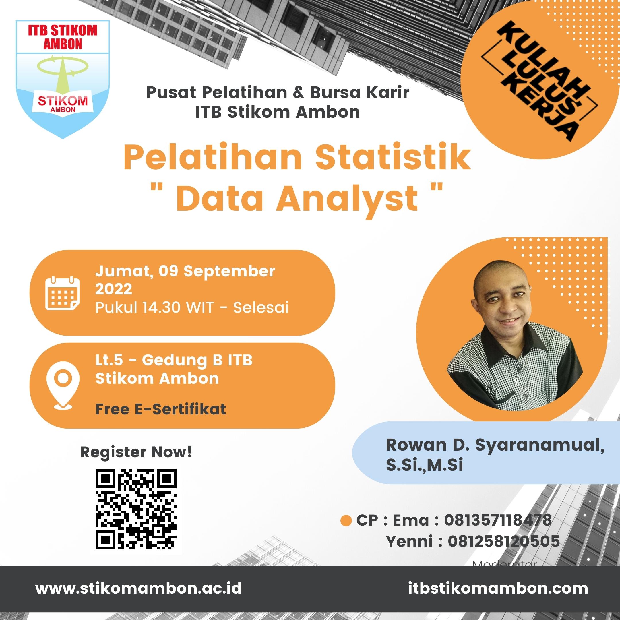 Poster Pelatihan Statistika