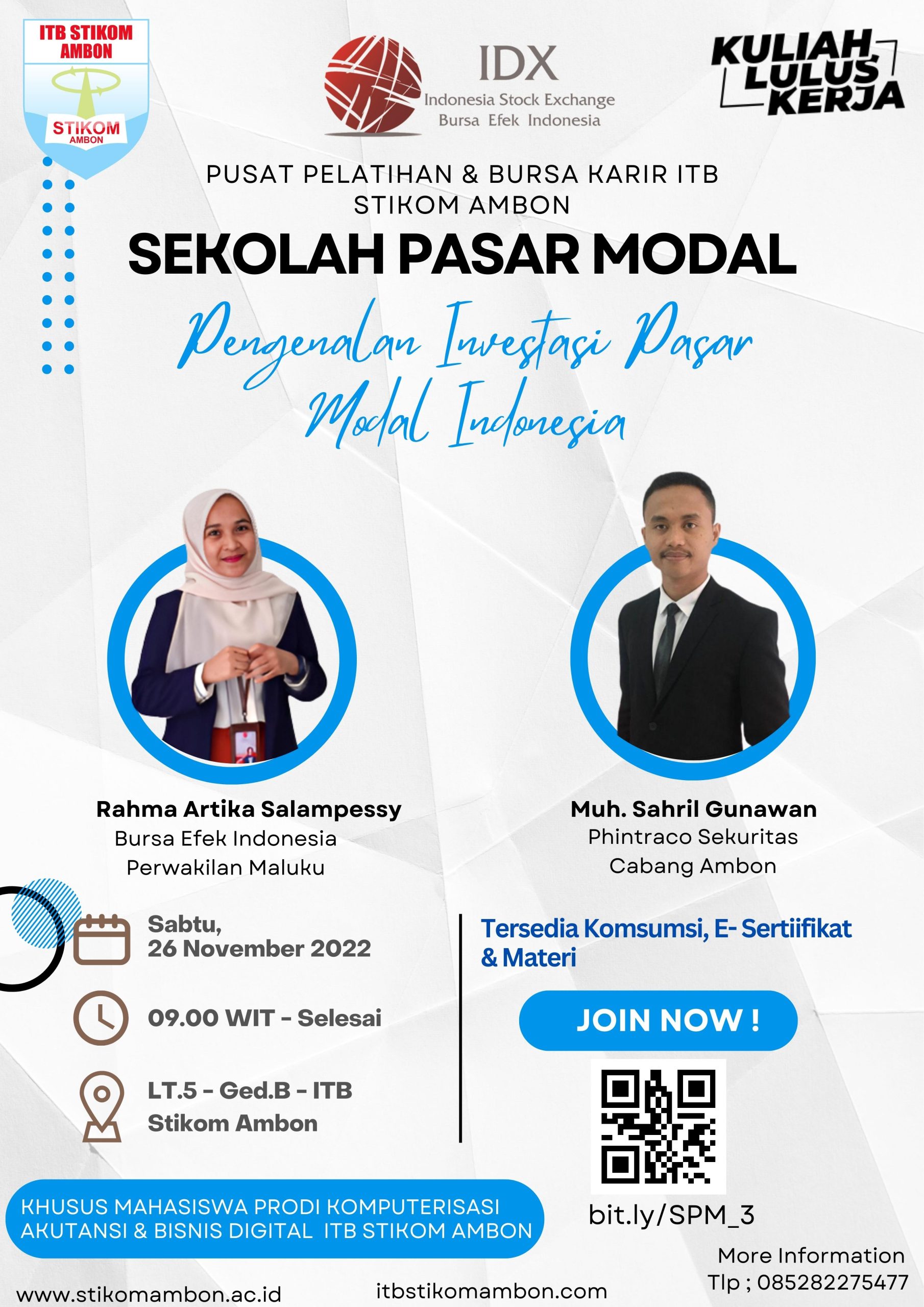 Blue And Black Modern Professional Marketing Webinar Be An Expert Digital Marketer Poster