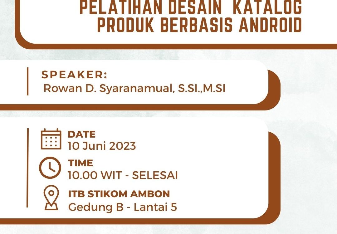 Pelatihan Desain Katalog Produk Berbasis Android