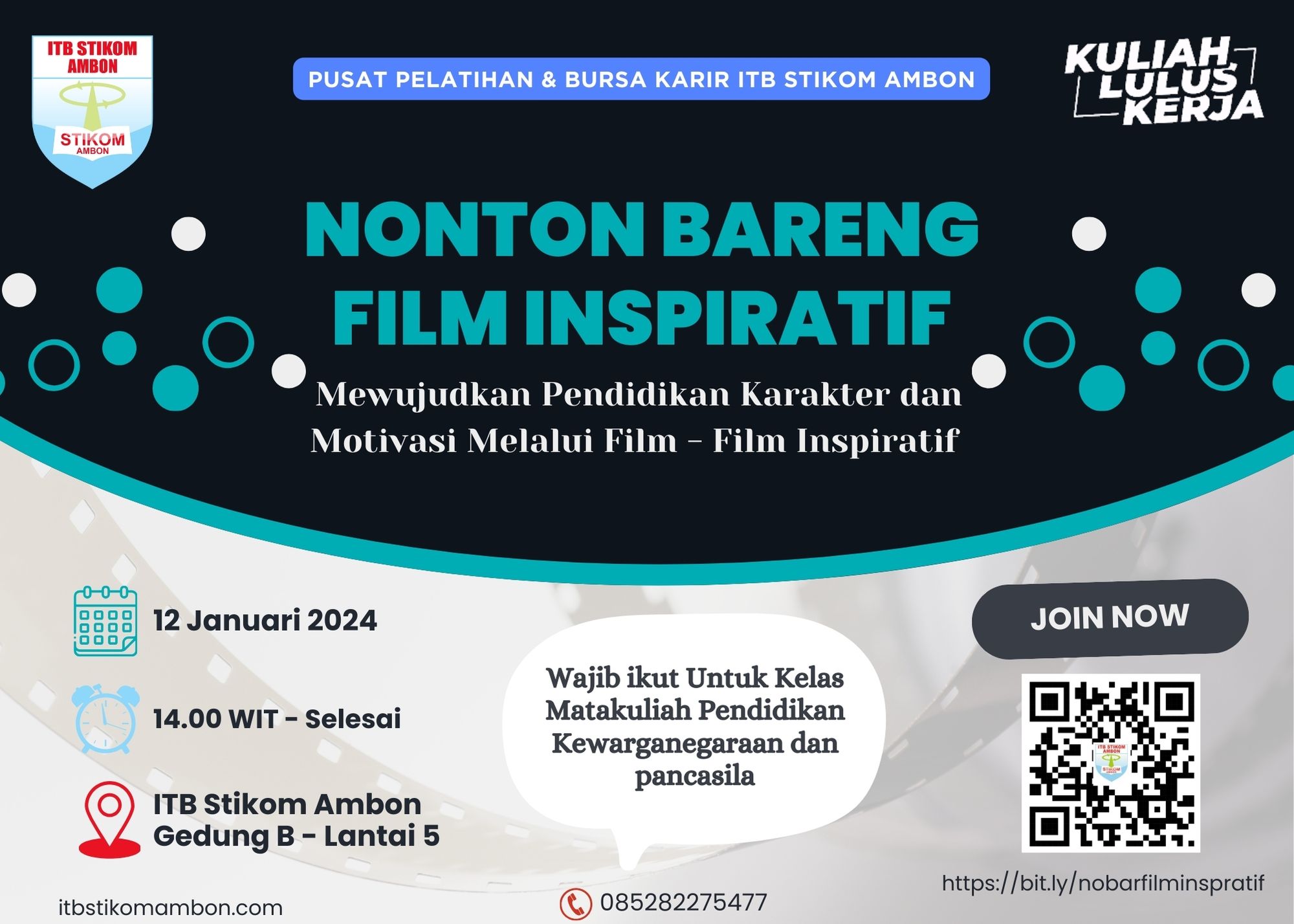 Blue & White Simple Webinar Invitation