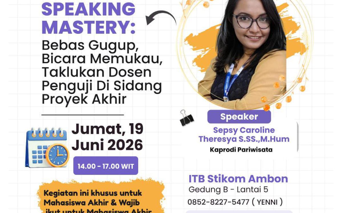 PELATIHAN PUBLIC SPEAKING MASTERY